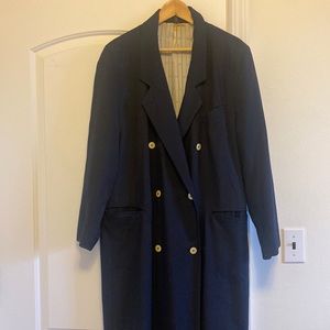 Nino. Double breasted Full Length Wool Coat